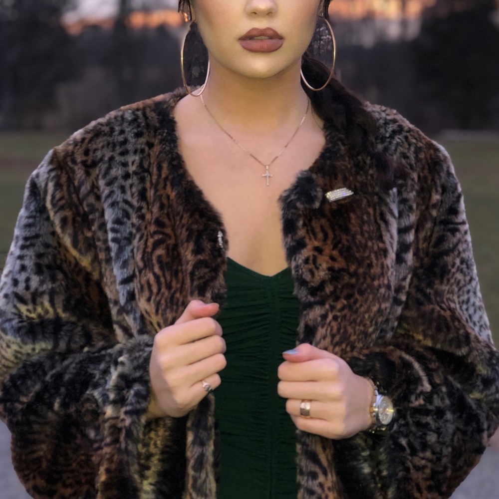 Faux fur jacket